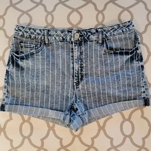 High Waisted Denim Shorts